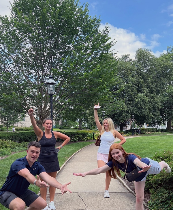 A ScavengerQuest team out and about in the city
