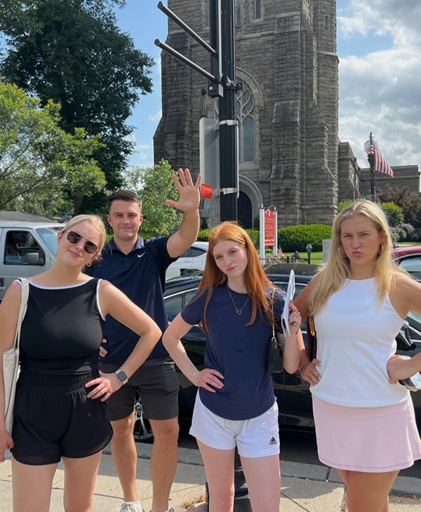 A ScavengerQuest team out and about in the city