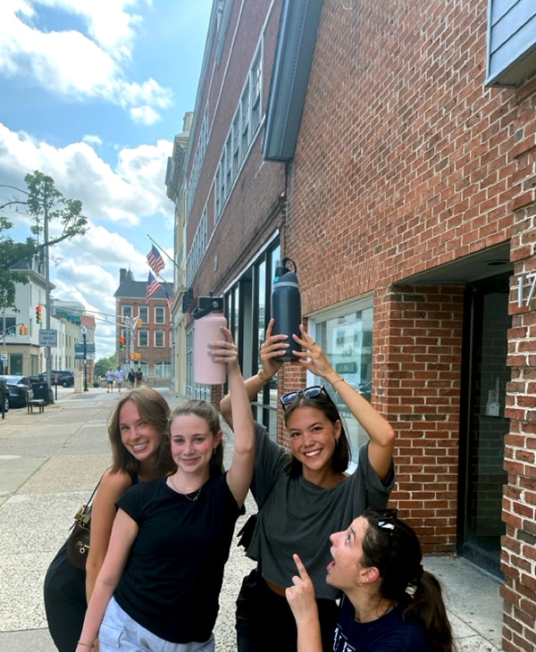 A ScavengerQuest team out and about in the city