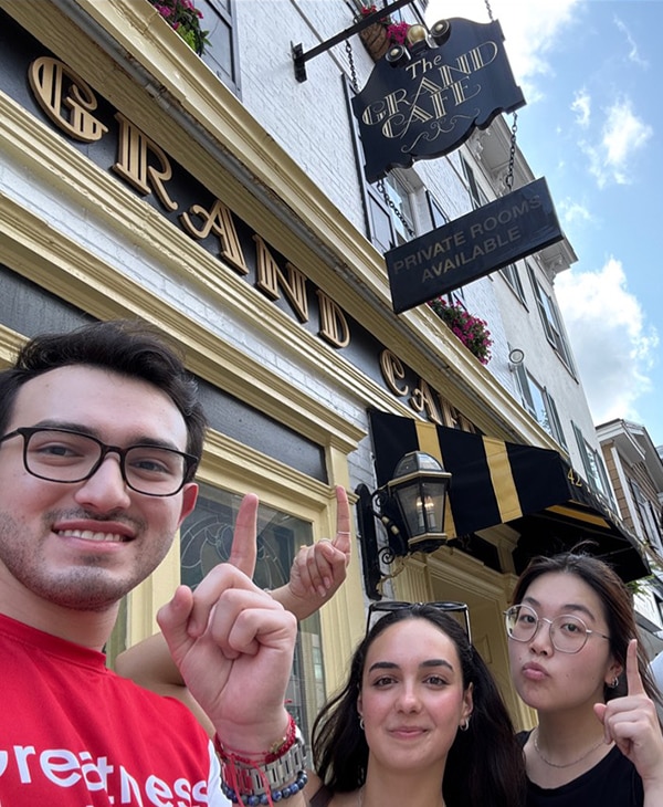 A ScavengerQuest team out and about in the city