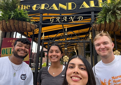 A ScavengerQuest team out and about in the city