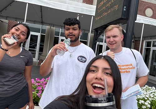 A ScavengerQuest team out and about in the city